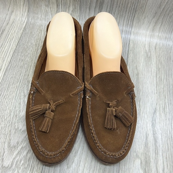 Ralph Lauren Brown Suede Tassel Slip-On Loafer Made In USA main image 8